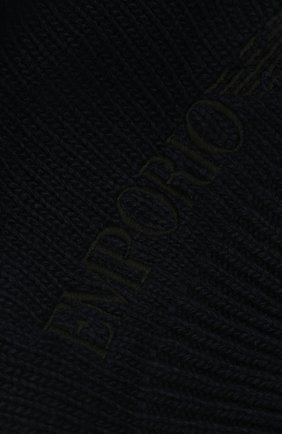 Детский берет из шерсти и вискозы EMPORIO ARMANI синего цвета, арт. 394615/1A495 | Фото 3 (Материал: Текстиль, Шерсть, Вискоза, Синтетический материал)