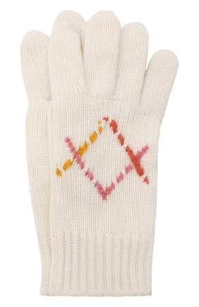 Детские кашемировые перчатки LORO PIANA бежевого цвета, арт. FAL7507 | Фото 1 (Материал: Шерсть, Кашемир, Текстиль)