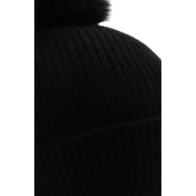 Кашемировая шапка с мехом Yves Salomon Enfant 20WEA500XXCARD Фото 3