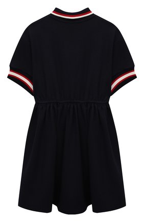 Детское платье DOLCE & GABBANA темно-синего цвета по цене 29400 руб., арт. L5JD2R/G7YZF/2-6 | Фото 2 Детское платье DOLCE & GABBANA темно-синего цвета, арт. L5JD2R/G7YZF/2-6 | Фото 2 (Материал внешний: Синтетический материал, Вискоза; Рукава: Короткие; Девочки Кросс-КТ: Платье-одежда; Случай: Повседневный; Ростовка одежда: 2 года | 92 см, 3 года | 98 см, 4 года | 104 см, 5 лет | 110 см, 6 лет | 116 см)