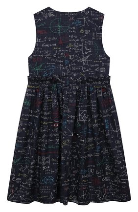 Детское хлопковое платье DOLCE & GABBANA темно-синего цвета по цене 37950 руб., арт. L52DV1/HS5KH/8-14 | Фото 2 Детское хлопковое платье DOLCE & GABBANA темно-синего цвета, арт. L52DV1/HS5KH/8-14 | Фото 2 (Материал подклада: Хлопок; Материал внешний: Хлопок; Рукава: Короткие; Девочки Кросс-КТ: Платье-одежда; Случай: Повседневный; Ростовка одежда: 10 - 11 лет | 140 - 146см, 12 лет | 152 см, 8 лет | 128 см)