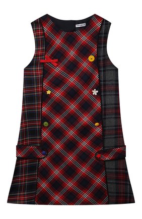 Детское шерстяное платье DOLCE & GABBANA синего цвета по цене 42200 руб., арт. L52DU2/G7ATW/8-14 | Фото 1 Детское шерстяное платье DOLCE & GABBANA синего цвета, арт. L52DU2/G7ATW/8-14 | Фото 1 (Материал внешний: Шерсть; Материал подклада: Вискоза; Рукава: Короткие; Девочки Кросс-КТ: Платье-одежда; Случай: Повседневный; Ростовка одежда: 10 - 11 лет | 140 - 146см, 12 лет | 152 см, 8 лет | 128 см)