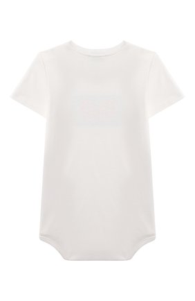Детское боди DOLCE & GABBANA белого цвета по цене 14900 руб., арт. L1J02P/G7A8P | Фото 2 Детское боди DOLCE & GABBANA белого цвета, арт. L1J02P/G7A8P | Фото 2 (Материал внешний: Синтетический материал, Хлопок; Рукава: Короткие; Ростовка одежда: 12 мес | 80 см, 18 мес | 86 см)