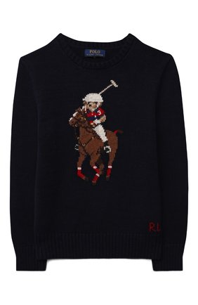 Детский хлопковый пуловер POLO RALPH LAUREN синего цвета по цене 15300 руб., арт. 323850996 | Фото 1 Детский хлопковый пуловер POLO RALPH LAUREN синего цвета, арт. 323850996 | Фото 1 (Рукава: Длинные; Материал внешний: Хлопок; Мальчики Кросс-КТ: Пуловер-одежда; Ростовка одежда: 13 - 15 лет | 158 см, 10 - 11 лет | 140 - 146см, 9 лет | 134 см, 16 лет | 164 см)