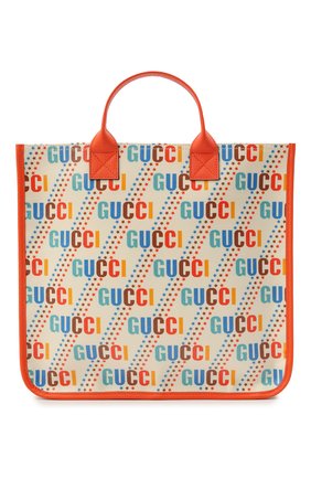 Детская хлопковая сумка GUCCI разноцветного цвета по цене 65450 руб., арт. 550763/21ZA0 | Фото 1 Детская хлопковая сумка GUCCI разноцветного цвета, арт. 550763/21ZA0 | Фото 1 (Материал: Текстиль)