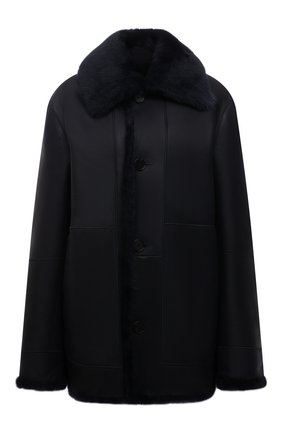 Женская дубленка JIL SANDER темно-синего цвета по цене 672000 руб., арт. JSPT654170-WTL08010 | Фото 1 Женская дубленка JIL SANDER темно-синего цвета, арт. JSPT654170-WTL08010 | Фото 1 (Длина (верхняя одежда): Короткие; Материал внешний: Натуральный мех; Рукава: Длинные; Стили: Кэжуэл)
