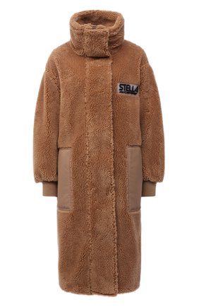 Женская шуба из экомеха STELLA MCCARTNEY бежевого цвета по цене 127500 руб., арт. 603281/SSB03 | Фото 1 Женская шуба из экомеха STELLA MCCARTNEY бежевого цвета, арт. 603281/SSB03 | Фото 1 (Материал внешний: Синтетический материал; Длина (верхняя одежда): До колена; Рукава: Длинные; Стили: Кэжуэл)
