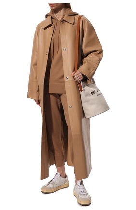 Женские шерстяные джоггеры STELLA MCCARTNEY бежевого цвета по цене 79700 руб., арт. 603614/S2254 | Фото 2 Женские шерстяные джоггеры STELLA MCCARTNEY бежевого цвета, арт. 603614/S2254 | Фото 2 (Материал внешний: Шерсть; Женское Кросс-КТ: Джоггеры - брюки; Силуэт Ж (брюки и джинсы): Джоггеры; Стили: Спорт-шик; Длина (брюки, джинсы): Стандартные; Кросс-КТ: Трикотаж)