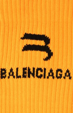 Женские носки BALENCIAGA оранжевого цвета по цене 7995 руб., арт. 659278/3A8B4 | Фото 2 Женские носки BALENCIAGA оранжевого цвета, арт. 659278/3A8B4 | Фото 2 (Материал внешний: Синтетический материал)