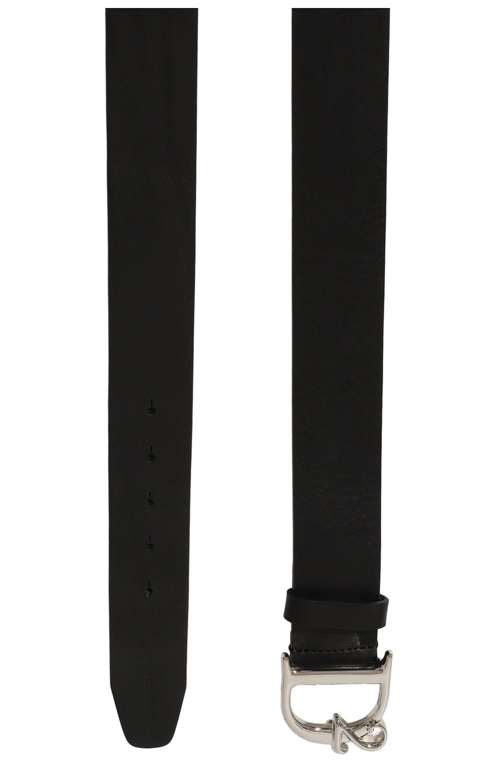 Мужской кожаный ремень DSQUARED2 черного цвета, арт. BEM0393 12900001 | Фото 3 (Случай: Повседневный; Материал: Натуральная кожа)
