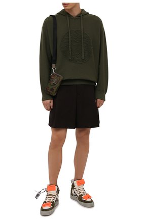 Мужские комбинированные кеды off-court 3.0 OFF-WHITE хаки цвета по цене 48950 руб., арт. 0MIA065F21LEA0036310 | Фото 2 Мужские комбинированные кеды off-court 3.0 OFF-WHITE хаки цвета, арт. 0MIA065F21LEA0036310 | Фото 2 (Материал внутренний: Текстиль, Натуральная кожа; Подошва: Массивная)