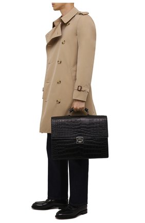 Мужской портфель из крокодила KITON черного цвета по цене 2550000 руб., арт. UBWALLN00102/CP0R | Фото 2 Мужской портфель из крокодила KITON черного цвета, арт. UBWALLN00102/CP0R | Фото 2 (Материал: Экзотическая кожа, Натуральная кожа; Размер: large)