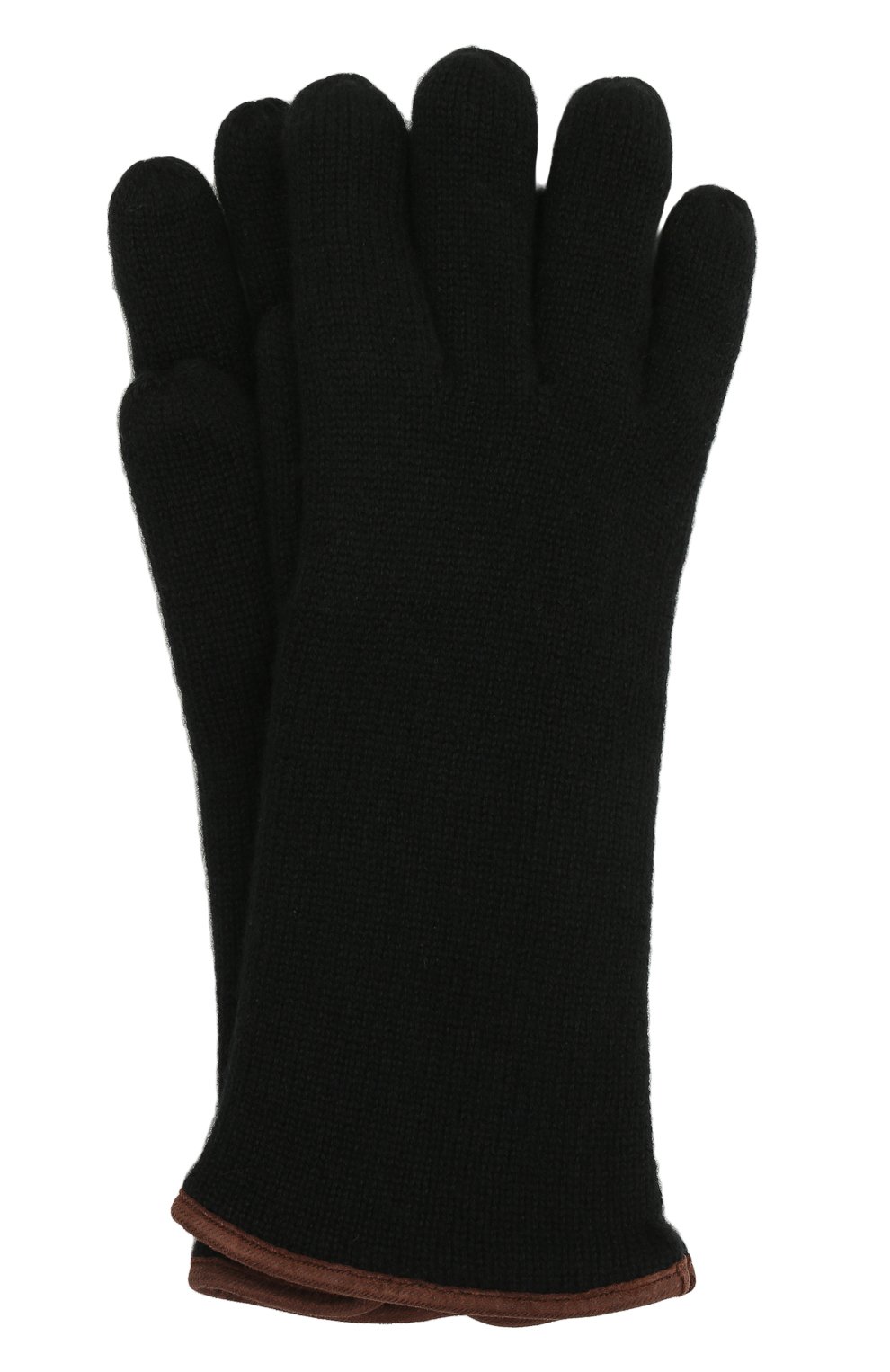 Мужские кашемировые перчатки SVEVO черного цвета, арт. 0158USA21/MP01/2 | Фото 1 (Материал: Текстиль, Кашемир, Шерсть; Кросс-КТ: Трикотаж)