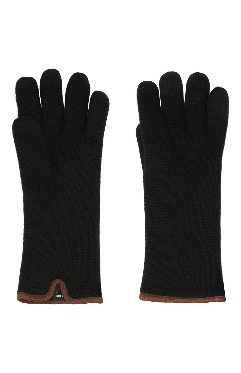 Мужские кашемировые перчатки SVEVO черного цвета, арт. 0158USA21/MP01/2 | Фото 2 (Материал: Текстиль, Кашемир, Шерсть; Кросс-КТ: Трикотаж)