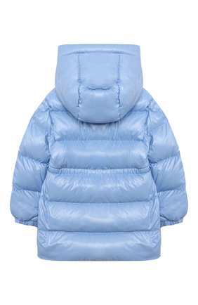 Детского пуховая куртка MONCLER голубого цвета по цене 38700 руб., арт. G2-951-1C511-20-68950 | Фото 2 Детского пуховая куртка MONCLER голубого цвета, арт. G2-951-1C511-20-68950 | Фото 2 (Рукава: Длинные; Материал утеплителя: Пух и перо; Материал подклада: Хлопок; Материал внешний: Синтетический материал; Ростовка одежда: 12 мес | 80 см, 18 мес | 86 см, 24 мес | 92 см, 36 мес | 98 см)