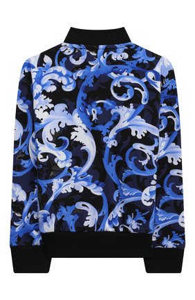 Детский хлопковая толстовка VERSACE синего цвета по цене 21550 руб., арт. 1000343/1A01344 | Фото 2 Детский хлопковая толстовка VERSACE синего цвета, арт. 1000343/1A01344 | Фото 2 (Материал внешний: Хлопок; Рукава: Длинные; Ростовка одежда: 12 мес | 80 см, 18 мес | 86 см, 24 мес | 92 см, 3 мес | 62 см, 36 мес | 98 см, 6 мес | 68 см)