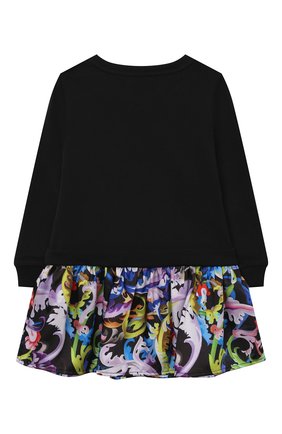 Женский хлопковое платье VERSACE черного цвета по цене 24200 руб., арт. 1000211/1A01331 | Фото 2 Женский хлопковое платье VERSACE черного цвета, арт. 1000211/1A01331 | Фото 2 (Материал внешний: Хлопок; Рукава: Длинные; Малыши: Малыши; Ростовка одежда: 12 мес | 80 см, 18 мес | 86 см, 24 мес | 92 см, 36 мес | 98 см, 9 мес | 74 см)