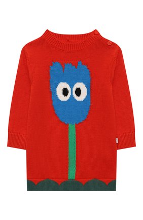 Женский хлопковое платье STELLA MCCARTNEY красного цвета по цене 5740 руб., арт. 603491/SRM03 | Фото 1 Женский хлопковое платье STELLA MCCARTNEY красного цвета, арт. 603491/SRM03 | Фото 1 (Рукава: Длинные; Материал внешний: Хлопок; Ростовка одежда: 9 мес | 74 см, 12 мес | 80 см, 18 мес | 86 см, 24 мес | 92 см, 3 мес | 62 см, 6 мес | 68 см)