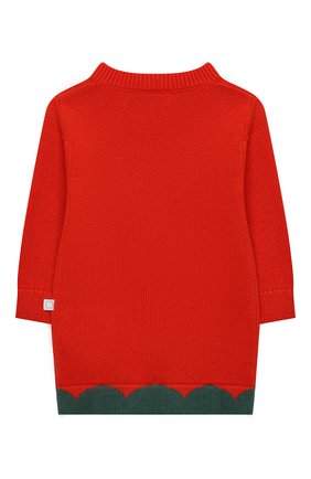 Женский хлопковое платье STELLA MCCARTNEY красного цвета по цене 5740 руб., арт. 603491/SRM03 | Фото 2 Женский хлопковое платье STELLA MCCARTNEY красного цвета, арт. 603491/SRM03 | Фото 2 (Рукава: Длинные; Материал внешний: Хлопок; Ростовка одежда: 9 мес | 74 см, 12 мес | 80 см, 18 мес | 86 см, 24 мес | 92 см, 3 мес | 62 см, 6 мес | 68 см)