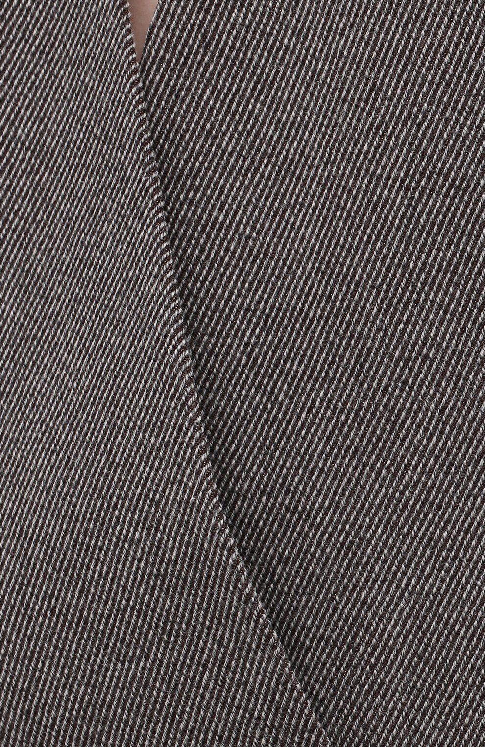 Женский шерстяной жилет GIORGIO ARMANI серого цвета, арт. 1WHGK027/T02MV | Фото 5 (Материал внешний: Шерсть; Женское Кросс-КТ: Жилет-одежда; Длина (верхняя одежда): Короткие; Материал подклада: Шелк; Стили: Кэжуэл)