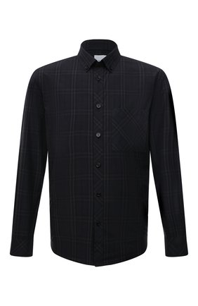 Мужская хлопковая рубашка BURBERRY темно-серого цвета по цене 39300 руб., арт. 8041516 | Фото 1 Мужская хлопковая рубашка BURBERRY темно-серого цвета, арт. 8041516 | Фото 1 (Рукава: Длинные; Материал внешний: Хлопок; Длина (для топов): Стандартные; Случай: Повседневный; Принт: Клетка; Манжеты: На пуговицах; Стили: Кэжуэл; Воротник: Button down)