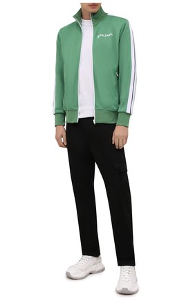 Мужской толстовка PALM ANGELS зеленого цвета по цене 49450 руб., арт. PMBD001F21FAB0015501 | Фото 2 Мужской толстовка PALM ANGELS зеленого цвета, арт. PMBD001F21FAB0015501 | Фото 2 (Рукава: Длинные; Длина (для топов): Стандартные; Материал внешний: Синтетический материал; Мужское Кросс-КТ: Толстовка-одежда; Стили: Спорт-шик)