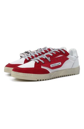 Мужские комбинированные кеды vulcanized OFF-WHITE красного цвета по цене 29600 руб., арт. 0MIA227F21FAB0010129 | Фото 1 Мужские комбинированные кеды vulcanized OFF-WHITE красного цвета, арт. 0MIA227F21FAB0010129 | Фото 1 (Подошва: Массивная; Материал внутренний: Натуральная кожа, Текстиль; Материал внешний: Текстиль)