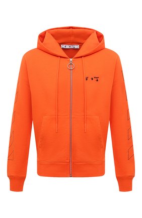 Мужской хлопковая толстовка OFF-WHITE оранжевого цвета по цене 44900 руб., арт. 0MBE001F21FLE002 | Фото 1 Мужской хлопковая толстовка OFF-WHITE оранжевого цвета, арт. 0MBE001F21FLE002 | Фото 1 (Материал внешний: Хлопок; Длина (для топов): Стандартные; Рукава: Длинные; Мужское Кросс-КТ: Толстовка-одежда; Стили: Гранж)