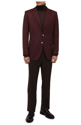 Мужской шерстяная водолазка ZEGNA COUTURE коричневого цвета по цене 79950 руб., арт. CYM01/120 | Фото 2 Мужской шерстяная водолазка ZEGNA COUTURE коричневого цвета, арт. CYM01/120 | Фото 2 (Материал внешний: Шерсть; Длина (для топов): Стандартные; Рукава: Длинные; Мужское Кросс-КТ: Водолазка-одежда; Принт: Без принта; Стили: Кэжуэл)