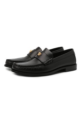 Мужские кожаные лоферы la medusa VERSACE черного цвета по цене 65150 руб., арт. DSU8528/D4VFC | Фото 1 Мужские кожаные лоферы la medusa VERSACE черного цвета, арт. DSU8528/D4VFC | Фото 1 (Материал внутренний: Натуральная кожа; Стили: Кэжуэл)