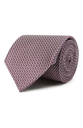 Мужской шелковый галстук BRIONI сиреневого цвета, арт. 062I00/01427 | Фото 1 (Материал: Шелк, Текстиль; Принт: С принтом)