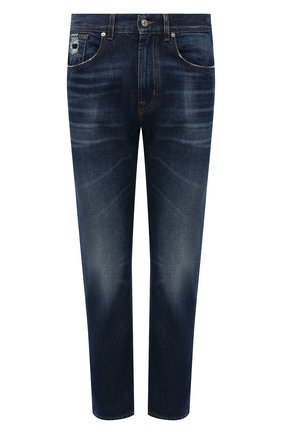 Мужские джинсы 7 FOR ALL MANKIND синего цвета по цене 33900 руб., арт. JS000660TI | Фото 1 Мужские джинсы 7 FOR ALL MANKIND синего цвета, арт. JS000660TI | Фото 1 (Длина (брюки, джинсы): Стандартные; Материал внешний: Хлопок, Деним; Кросс-КТ: Деним; Силуэт М (брюки): Прямые; Детали: Потертости; Стили: Кэжуэл)
