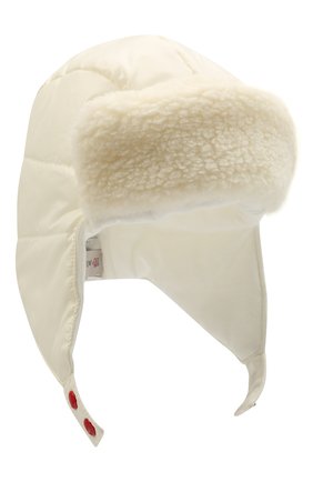 Детского шапка-ушанка MONCLER белого цвета по цене 12000 руб., арт. G2-951-3B600-10-68950 | Фото 1 Детского шапка-ушанка MONCLER белого цвета, арт. G2-951-3B600-10-68950 | Фото 1 (Материал: Текстиль, Синтетический материал)