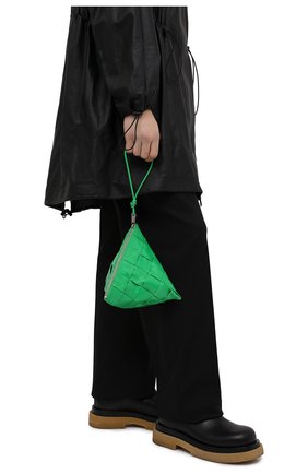 Мужская кожаный клатч BOTTEGA VENETA зеленого цвета по цене 78550 руб., арт. 667045/VCQ72 | Фото 2 Мужская кожаный клатч BOTTEGA VENETA зеленого цвета, арт. 667045/VCQ72 | Фото 2 (Материал: Натуральная кожа)