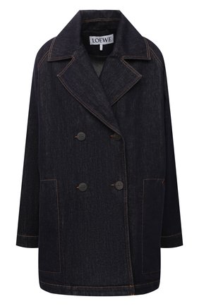 Женская джинсовая куртка LOEWE темно-синего цвета по цене 84450 руб., арт. S359330XCQ | Фото 1 Женская джинсовая куртка LOEWE темно-синего цвета, арт. S359330XCQ | Фото 1 (Длина (верхняя одежда): До середины бедра; Рукава: Длинные; Материал внешний: Хлопок; Стили: Кэжуэл; Кросс-КТ: Деним, Куртка)