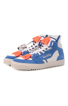Мужские комбинированные кеды off-court 3.0 OFF-WHITE синего цвета по цене 48950 руб., арт. 0MIA065F21LEA0034510 | Фото 1 Мужские комбинированные кеды off-court 3.0 OFF-WHITE синего цвета, арт. 0MIA065F21LEA0034510 | Фото 1 (Материал внутренний: Натуральная кожа, Текстиль; Подошва: Массивная)