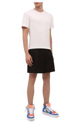 Мужские комбинированные кеды off-court 3.0 OFF-WHITE синего цвета по цене 48950 руб., арт. 0MIA065F21LEA0034510 | Фото 2 Мужские комбинированные кеды off-court 3.0 OFF-WHITE синего цвета, арт. 0MIA065F21LEA0034510 | Фото 2 (Материал внутренний: Натуральная кожа, Текстиль; Подошва: Массивная)