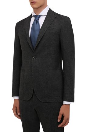 Мужской шерстяной костюм CORNELIANI темно-серого цвета по цене 111500 руб., арт. 88N700-1817401/92 | Фото 2 Мужской шерстяной костюм CORNELIANI темно-серого цвета, арт. 88N700-1817401/92 | Фото 2 (Рукава: Длинные; Материал подклада: Синтетический материал; Материал внешний: Шерсть; Костюмы М: Однобортный; Стили: Классический)