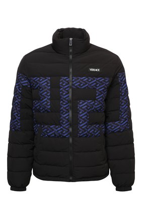 Мужская пуховая куртка VERSACE черного цвета по цене 145000 руб., арт. 1002677/1A01932 | Фото 1 Мужская пуховая куртка VERSACE черного цвета, арт. 1002677/1A01932 | Фото 1 (Рукава: Длинные; Материал внешний: Синтетический материал; Длина (верхняя одежда): Короткие; Материал подклада: Синтетический материал; Материал утеплителя: Пух и перо; Кросс-КТ: Куртка; Мужское Кросс-КТ: пуховик-короткий; Стили: Спорт-шик)