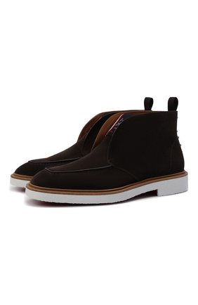 Мужские замшевые ботинки citycrepe CHRISTIAN LOUBOUTIN темно-коричневого цвета по цене 73950 руб., арт. 3210523/CITYCREPE FLAT | Фото 1 Мужские замшевые ботинки citycrepe CHRISTIAN LOUBOUTIN темно-коричневого цвета, арт. 3210523/CITYCREPE FLAT | Фото 1 (Материал внутренний: Натуральная кожа; Подошва: Плоская; Мужское Кросс-КТ: Ботинки-обувь; Материал внешний: Замша)