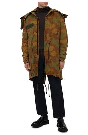 Мужская утепленная парка DSQUARED2 хаки цвета по цене 160500 руб., арт. S74AA0233/S49605 | Фото 2 Мужская утепленная парка DSQUARED2 хаки цвета, арт. S74AA0233/S49605 | Фото 2 (Рукава: Длинные; Материал внешний: Хлопок; Материал подклада: Синтетический материал; Стили: Милитари; Длина (верхняя одежда): До середины бедра; Кросс-КТ: Куртка)