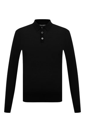 Мужское кашемировое поло DOLCE & GABBANA черного цвета по цене 76000 руб., арт. GX831T/JAWTY | Фото 1 Мужское кашемировое поло DOLCE & GABBANA черного цвета, арт. GX831T/JAWTY | Фото 1 (Материал внешний: Шерсть, Кашемир; Застежка: Пуговицы; Рукава: Длинные; Кросс-КТ: Трикотаж; Стили: Кэжуэл; Длина (для топов): Стандартные)