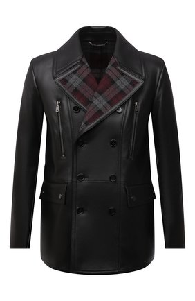 Мужская кожаная куртка DOLCE & GABBANA черного цвета по цене 473000 руб., арт. G9UV2L/GES85 | Фото 1 Мужская кожаная куртка DOLCE & GABBANA черного цвета, арт. G9UV2L/GES85 | Фото 1 (Рукава: Длинные; Длина (верхняя одежда): Короткие; Кросс-КТ: Куртка; Мужское Кросс-КТ: Кожа и замша; Стили: Кэжуэл)