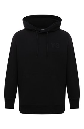 Мужской хлопковое худи Y-3 черного цвета по цене 17200 руб., арт. GV4198/M | Фото 1 Мужской хлопковое худи Y-3 черного цвета, арт. GV4198/M | Фото 1 (Длина (для топов): Стандартные; Материал внешний: Хлопок; Рукава: Длинные; Мужское Кросс-КТ: Худи-одежда; Стили: Спорт-шик; Принт: Без принта)