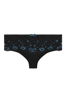 Женские трусы-шорты AUBADE темно-синего цвета, арт. QC70 | Фото 1 (Материал внешний: Синтетический материал)