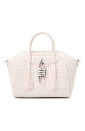 Женская сумка antigona lock mini GIVENCHY кремвого цвета по цене 151500 руб., арт. BB50J0B144 | Фото 1 Женская сумка antigona lock mini GIVENCHY кремвого цвета, арт. BB50J0B144 | Фото 1 (Материал: Натуральная кожа; Сумки-технические: Сумки top-handle; Размер: mini; Ошибки технического описания: Нет ширины; Ремень/цепочка: На ремешке)