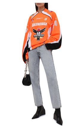 Женские кожаные ботильоны nappa doll OFF-WHITE черного цвета по цене 82200 руб., арт. 0WIE014F21LEA0011000 | Фото 2 Женские кожаные ботильоны nappa doll OFF-WHITE черного цвета, арт. 0WIE014F21LEA0011000 | Фото 2 (Подошва: Плоская; Материал внутренний: Натуральная кожа; Каблук тип: Танкетка; Каблук высота: Высокий)