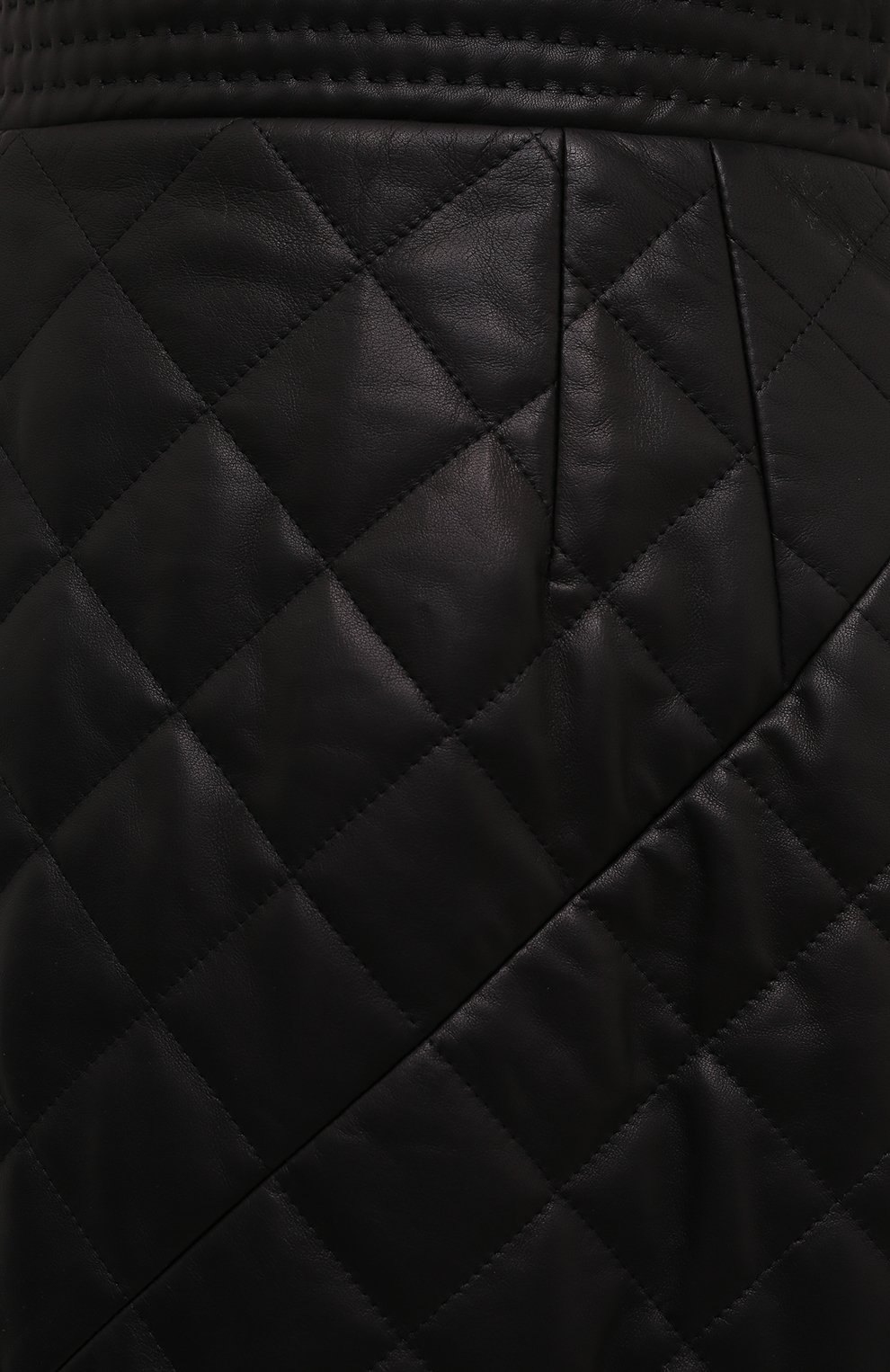 Женская кожаная юбка DOLCE & GABBANA черного цвета, арт. F4B5JL/HULH9 | Фото 5 (Стили: Гламурный; Длина Ж (юбки, платья, шорты): Мини; Женское Кросс-КТ: Юбка-одежда; Материал подклада: Синтетический материал; Материал внешний: Натуральная кожа)