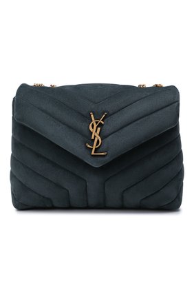 Женская сумка loulou small SAINT LAURENT темно-синего цвета по цене 156000 руб., арт. 494699/1U867 | Фото 1 Женская сумка loulou small SAINT LAURENT темно-синего цвета, арт. 494699/1U867 | Фото 1 (Размер: small; Материал: Натуральная кожа, Натуральная замша; Ремень/цепочка: На ремешке; Сумки-технические: Сумки через плечо)