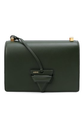 Женская сумка barcelona LOEWE зеленого цвета, арт. A532M15X02 | Фото 1 (Материал: Натуральная кожа; Размер: small; Ремень/цепочка: На ремешке)
